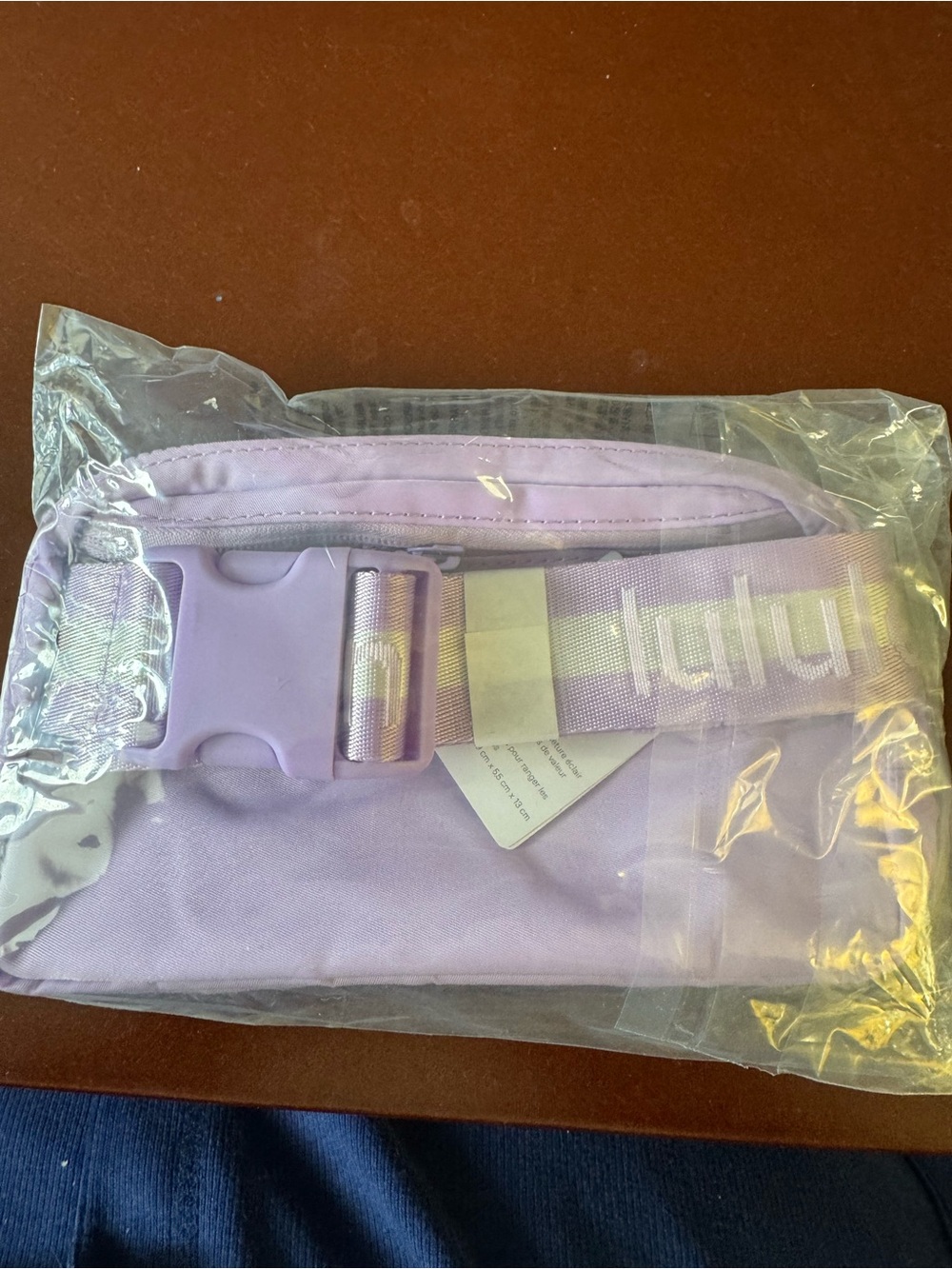 Lavender Belt Bag with Lululemon Branded Strap